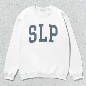 SLP Sweatshirt Speech-Language Pathologist Collegiate Crewneck Sweater Unisex Grey