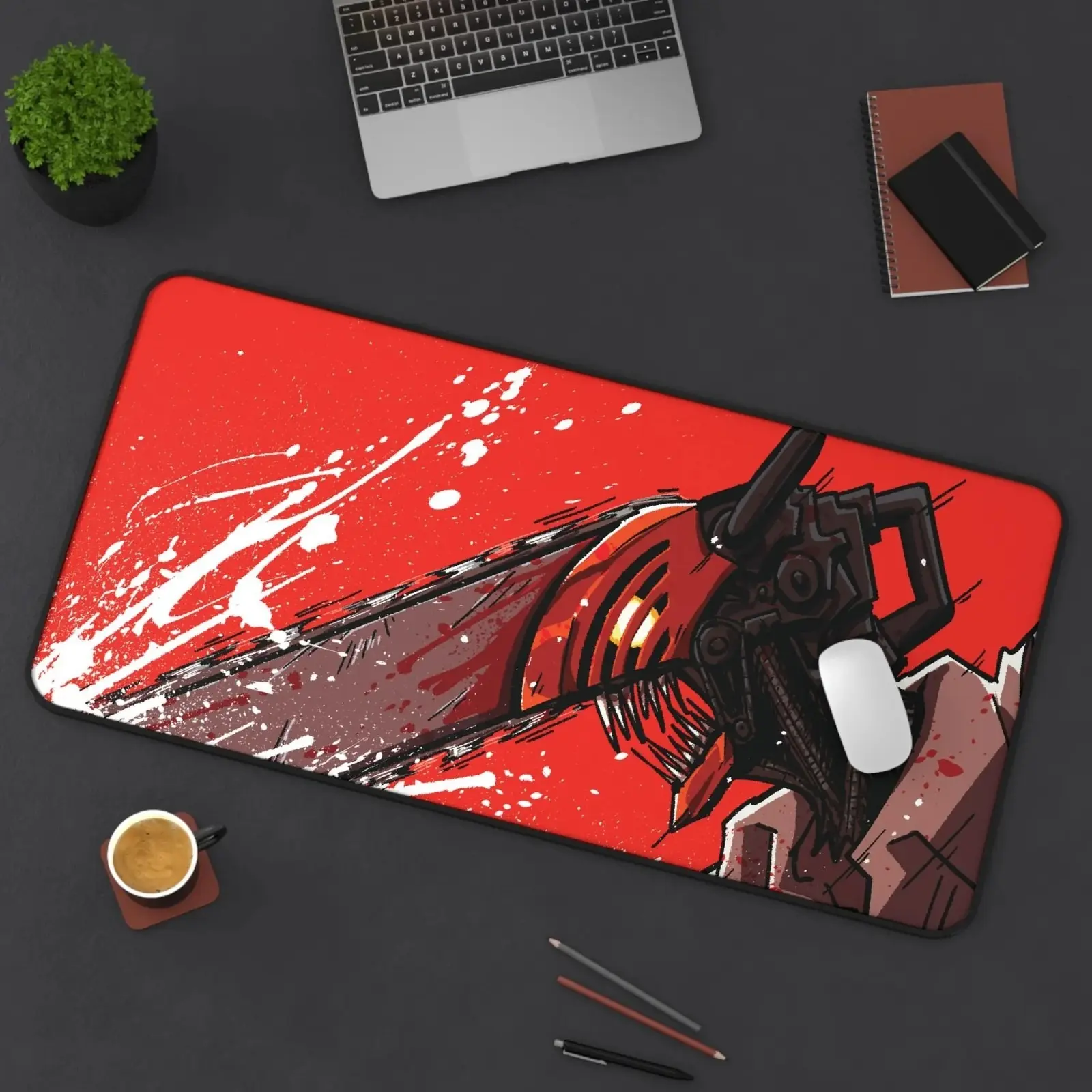 [SALE UP TO 45%] Chainsaw Man Denji Chainsaw Desk Mat, Large Gaming Mouse Pad Gift For Fans