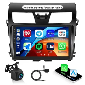 Android Radio for【Nissan ALTIMA 2013 2014 2015】with Carplay Android Auto Mirror Link 10.1 inch Touchscreen FM RDS HiFi + Camera & MIC
