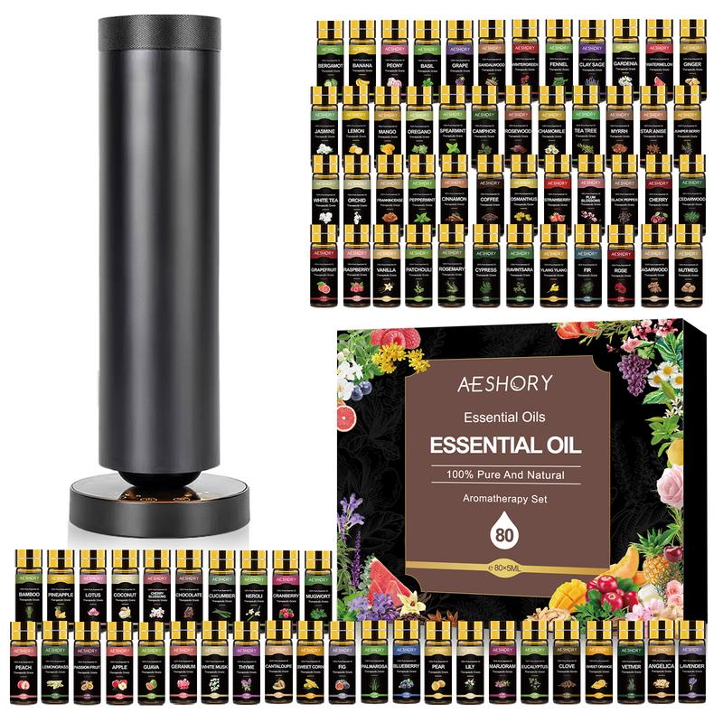 Aeshory Waterless Scent Diffuser Starter Kit - Diffuser for Home, Hotel Use, 800 sq in Coverage, Remote Control