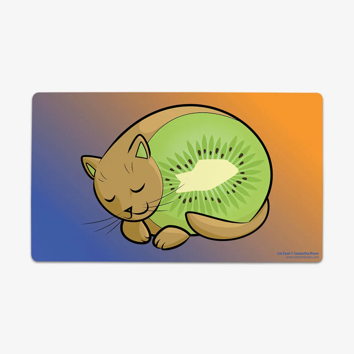 Kiwi Non-Slip Pet Playmat, Durable Cat Furniture Accessory for Rest & Play, Non-Slip Mousepad