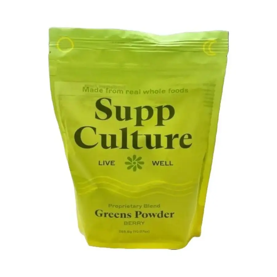 SuppCulture Superfood Berry Greens Powder, Gluten Free, 30 Day Supply - Dietary Healthcare Natural