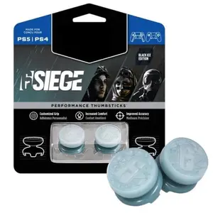 For KontrolFreek Siege 2-Pack Silicone Thumb Grips for PS4 & PS5 Controllers Non-Slip High-Performance Protective Covers Gaming Controller Thumb Pads Xbox Accessory Kit