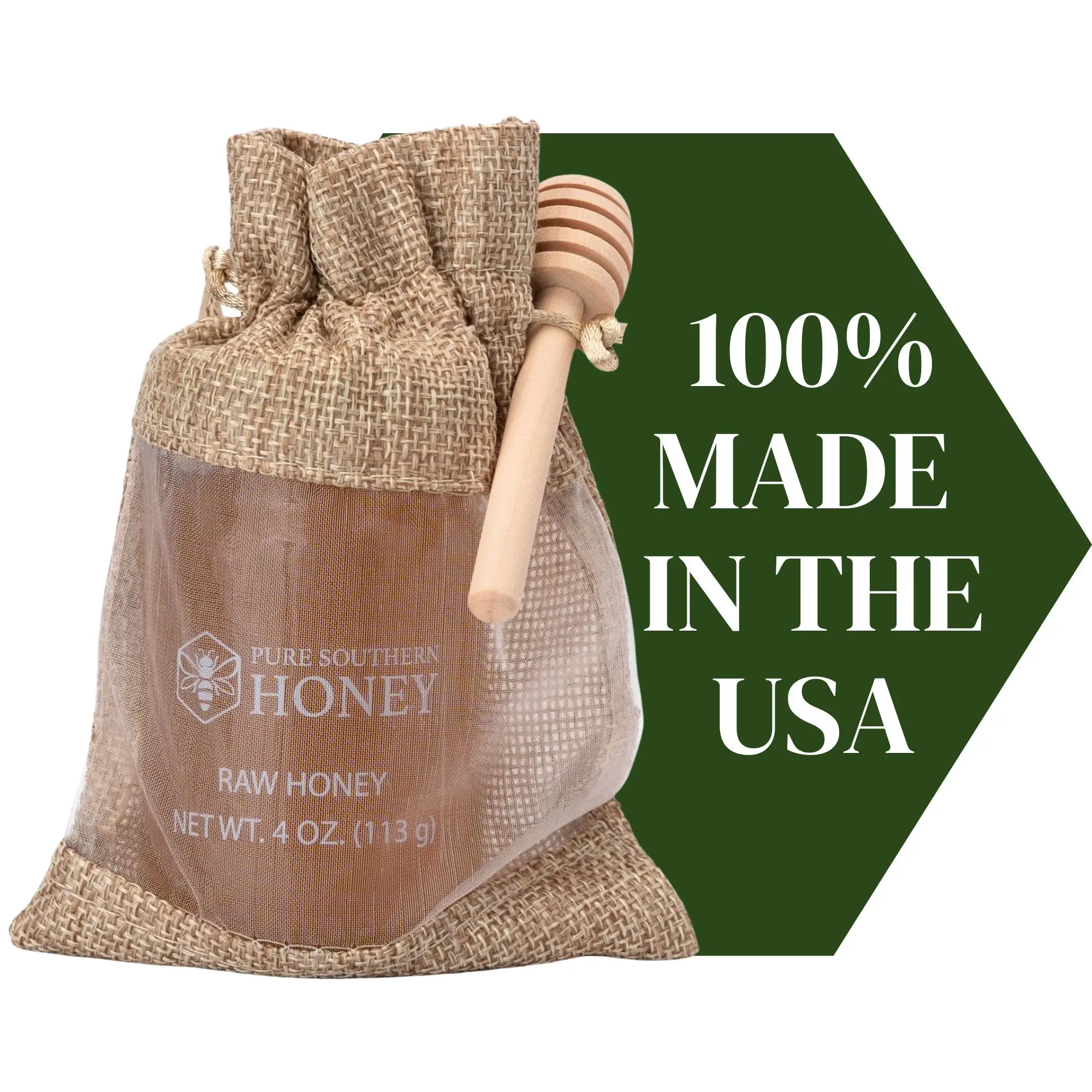 Pure Southern Honey- Mini Honey Jar Gift Set- 100% Raw & Unfiltered Honey Natural Sweet Flavor