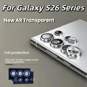 Samsung Galaxy S26/s26 Plus/s26 Ultra Ar Anti-Fog Rear Camera Tempered Glass Protector Film, Silver Color/