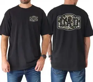 Camouflage Dad Shirt Retro Duck Camo Varsity Style Fathers TShirt Spring Summer Casual Tops Gift For Dad Fathers Day Classic Menswear