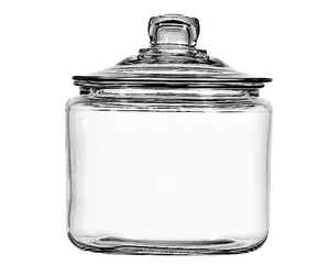 Hocking Heritage Hill Glass Jar with Lid, 3 Quart