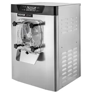 VEVOR Commercial Ice Cream Machine 1400W 20/5.3 Gph Hard Serve Ice Cream Maker with LED Display Screen Auto Shut-Off Timer One Flavors Perfect for Restaurants Snack bar Supermarkets