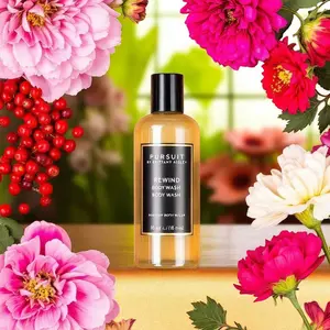 Pursuit By Brittany Ashley Rewind Body Wash 8 oz - Rosehip Oil & Geranium Essential Oil for Hydrating Refreshing Cleansing Experience