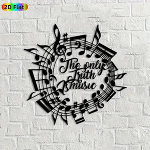 1pc Musical Notes Metal Wall Art, Artistic Musical Notes Statue Mural, Ideal Gift for Christmas, New Year, Music Enthusiasts, Powder-Coated Metal Wall Decor Wall Sculptures,  Stylish Music-Inspired Home Decor