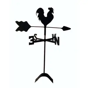 The Lazy Scroll  Rooster Chicken Roof Mount Weathervane