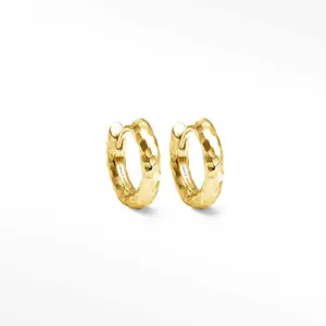 Hammered Hoop Earrings