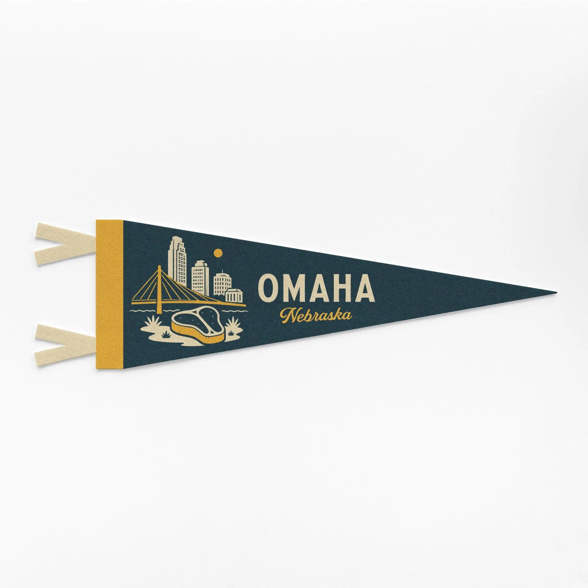 Omaha Nebraska Felt Pennant