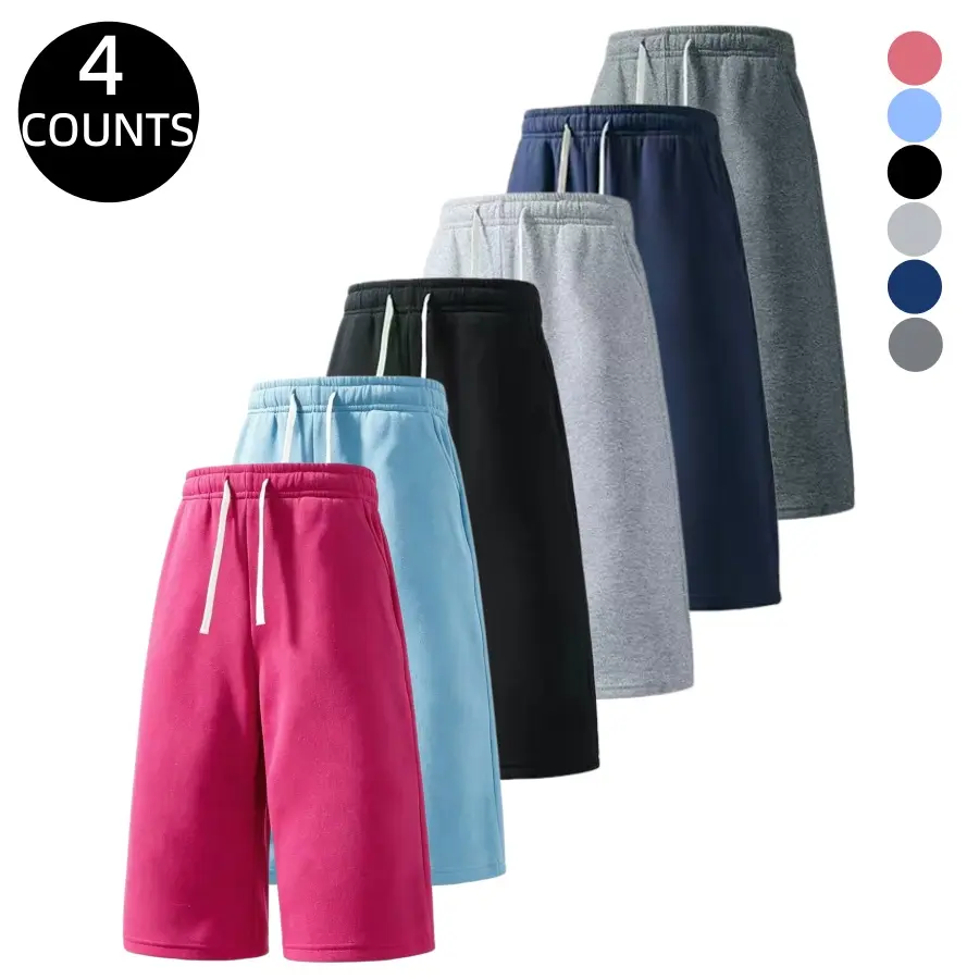 Men’s loose-fit casual athletic shorts, men’s summer shorts, men’s bottoms, elastic waistband with adjustable drawstring, soft and comfortable, perfect for fitness, sports, and training.