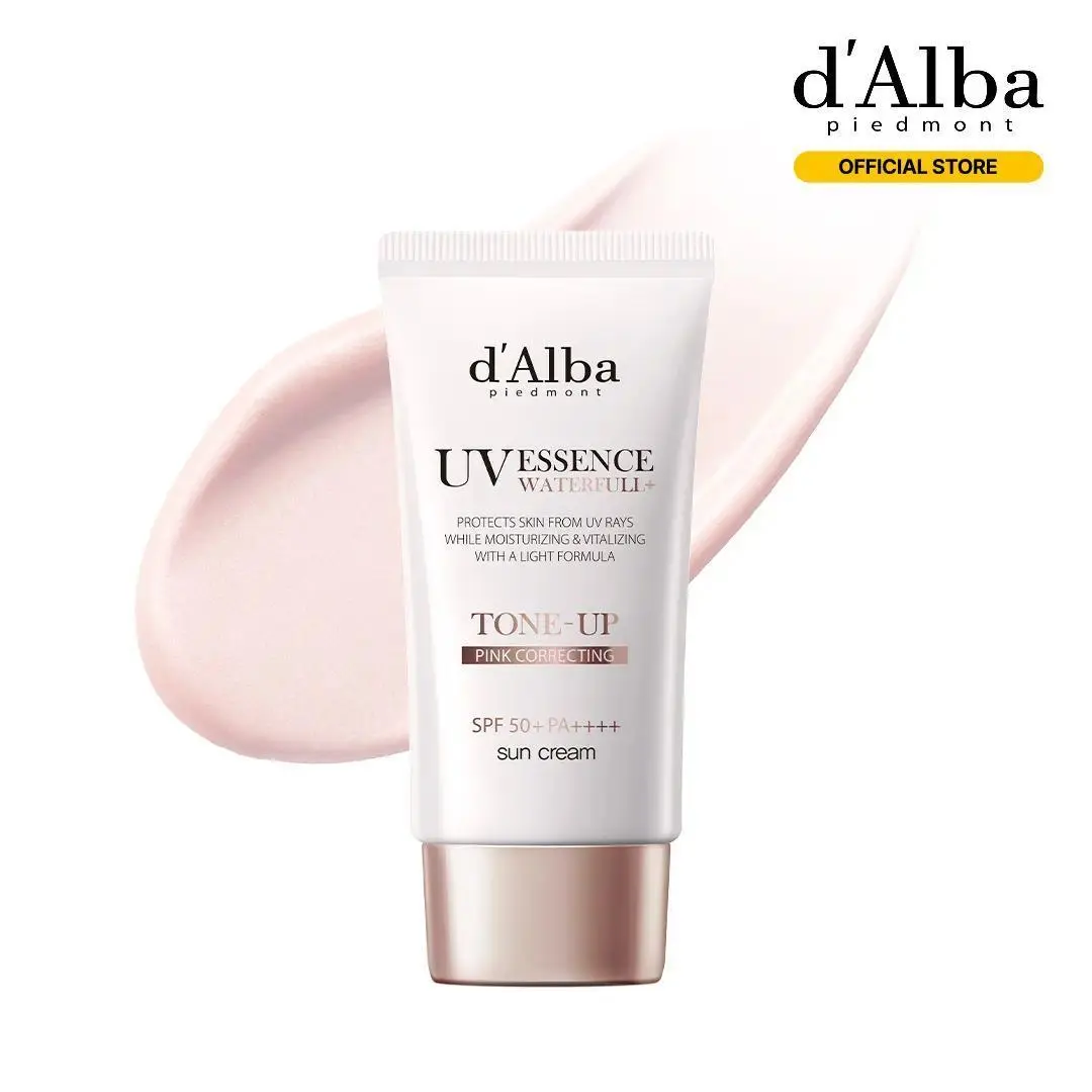 d'Alba White Truffle Sunscreen Serum SPF 50+, Hydrating Lightweight Facial Sunscreen, Korean Skincare