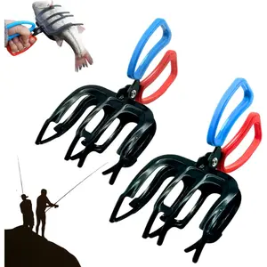3 Claw Fish Gripper, Metal Fishing Pliers Gripper Catch Fish Control Clamp, Must Have Fishing Pliers Control Tool Fishing Accessories for Most Freshwater Fish Grip Tackle Holder