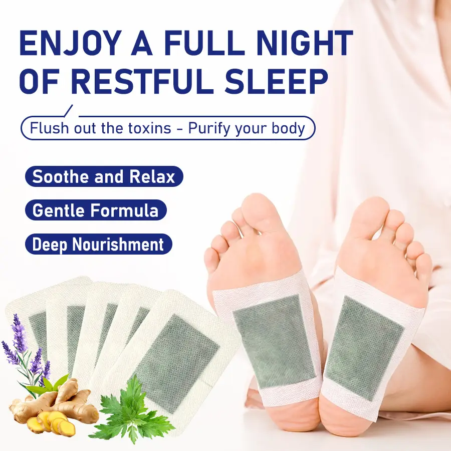 Umex1 Deep Relaxing Foot Patches,With Ginger, Lavender, Ginseng & Chamomile — Soothe tired feet, relieve stress, promote relaxation & improve sleep.