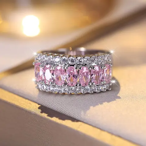 Sparkling Artificial Zircon Decorated Ring, Rhinestone Decor Ring for Women & Men, Fashionable Jewelry, Fashion Accessories for Party, Daily Clothing Decor, All-match Jewelry for Birthday Gift, Stackable Rings, Stacking Rings, Beautiful Rings