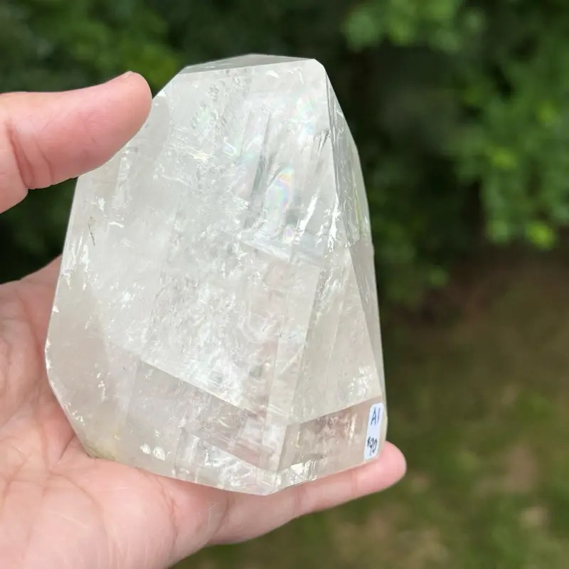 Optical Calcite A1 (Iceland Spar)- natural crystal - polished