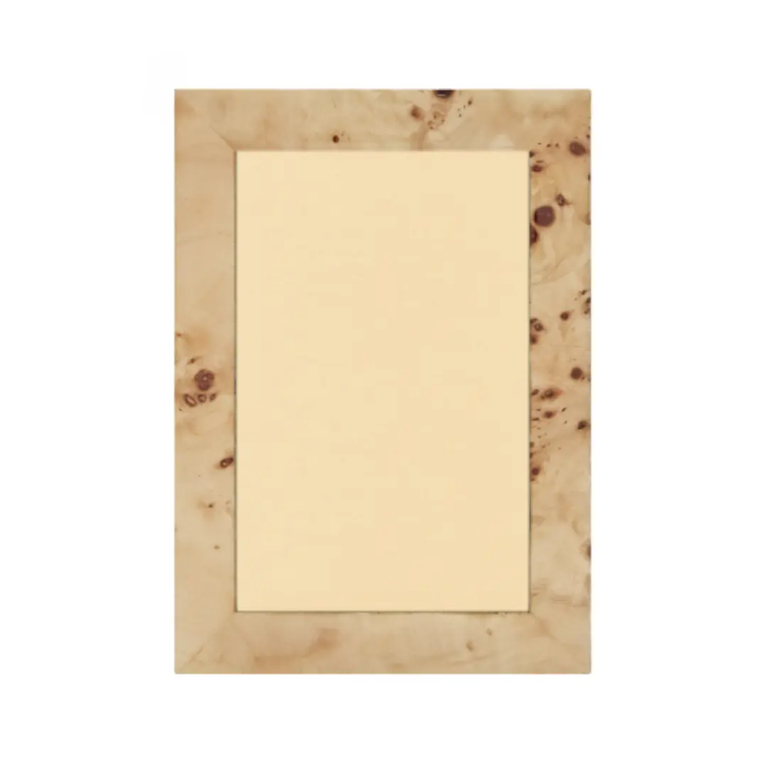 Blonde Burl Wood Picture Frame