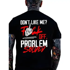 Problem Solved Hoodie & T Shirt – Savage "Don’t Like Me" Graphic Streetwear solidcore