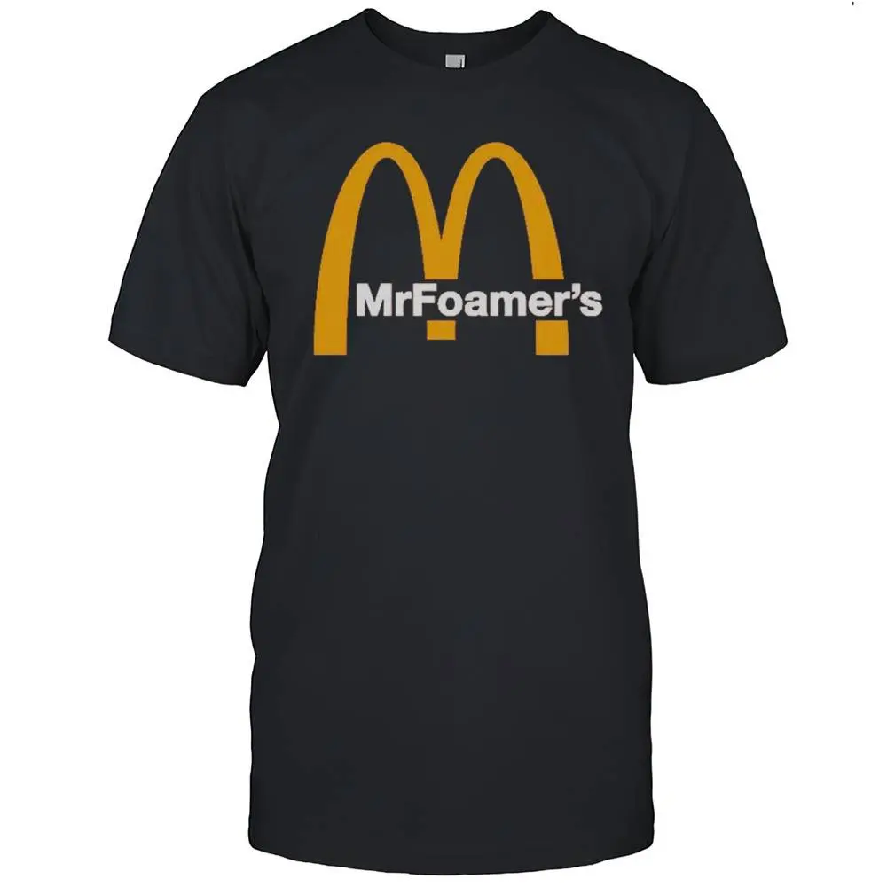 McDonald’s MrFoamers Foamie T-Shirt – Fun Fast Food Graphic Tee, Casual Unisex Novelty Shirt, Playful Cartoon Design