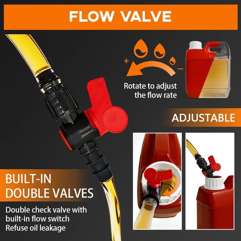 Gas Siphon Pump for Gasoline, Syphon Hand Pump with 6.5Ft Siphon Hose, Transfer Pump for Water, Fuel, Liquid, Aquarium (one hose) Gas Siphon Pump for Gasoline, Syphon Hand Pump with 6.5Ft Siphon Hose, Transfer Pump for Water, Fuel, Liquid, Aquarium (one hose)