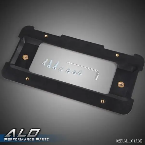 Rear License Plate Mount Frame Holder Bumper Bracket For BMW + 6 SCREWS