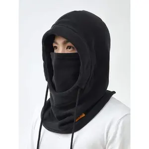 Trendy hood style hat, neckgate, two-in-one, stylish multi-faceted hat, 2024 stylish Balaclava mask, autumn and winter series with