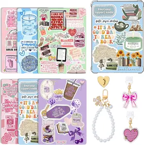 Kindle Paperwhite Case Insert Cards Set, 6 Book-Themed Designs with   and USB-C Dust Plugs, for 11th/12th Generation, 6.8 x 4.8 inches (Style-A)