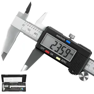 Caliper Measuring Tool,  Vernier Digital Caliper Stainless Steel 6 Inch/150mm, Digital Micrometer , Easy  from Inch to Millimeter, Large LCD Screen