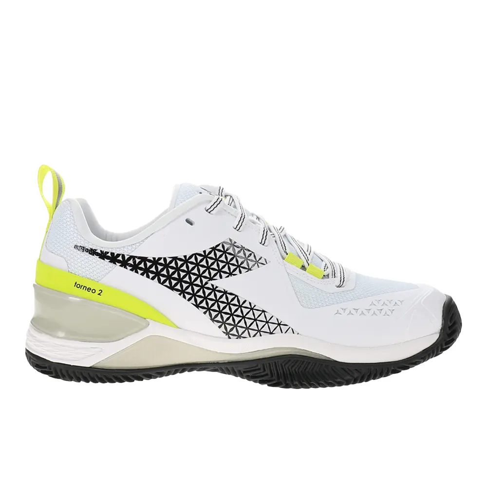 diadora Womens Blushield Torneo 2 Clay Tennis Sneakers Shoes - White