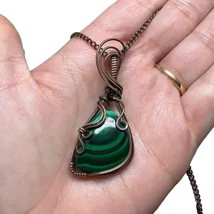 Malachite Copper Necklace