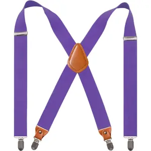 Adjustable Elastic Suspenders for Men's and Women's with X  Suspenders for Casual & Formal
