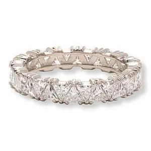 Radiance by Absolute™ Simulated Diamond 3mm Triangle Eternity Ring