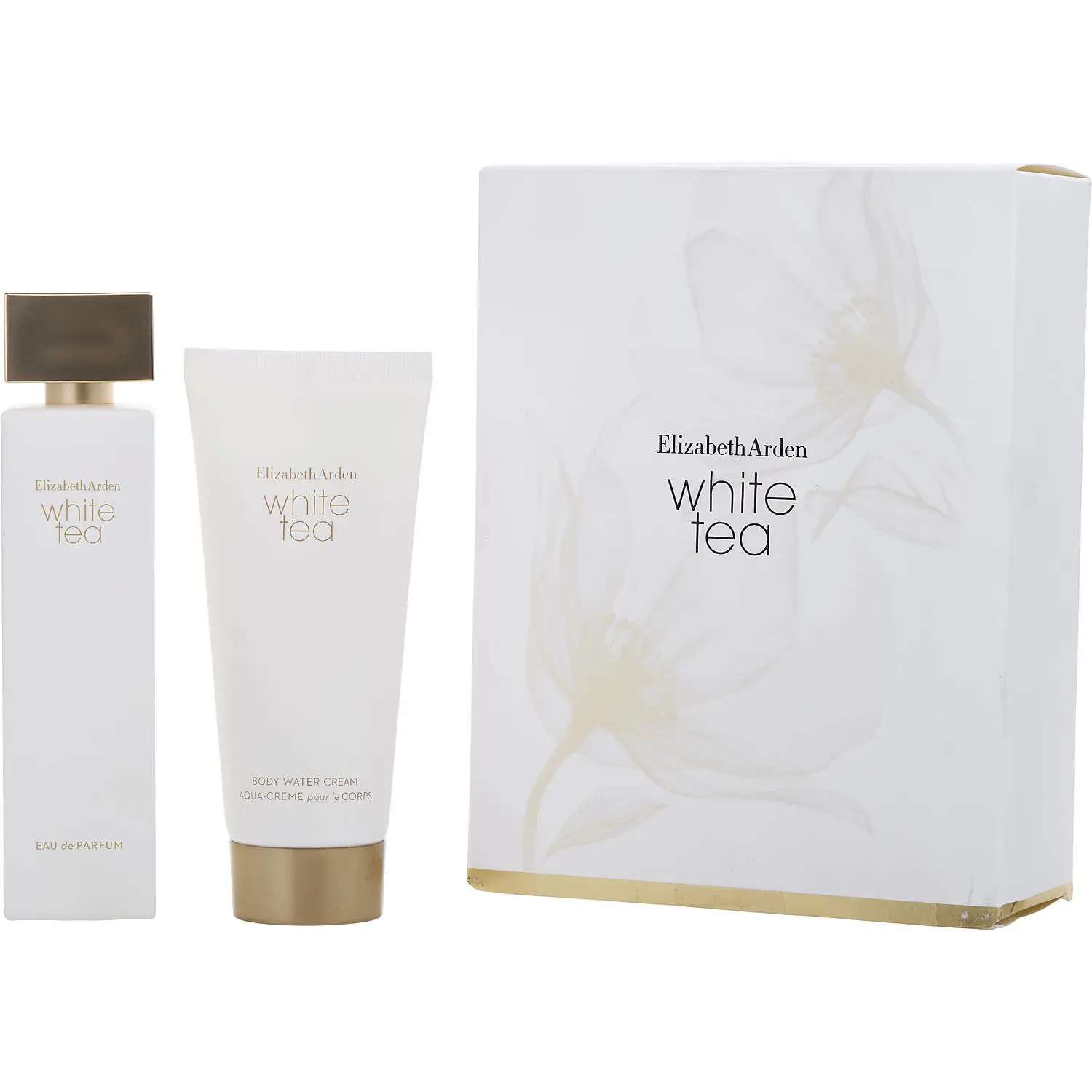 White Tea Set-Eau De Parfum Spray 3.3 Oz & Body Water Cream 3.3 Oz For Women