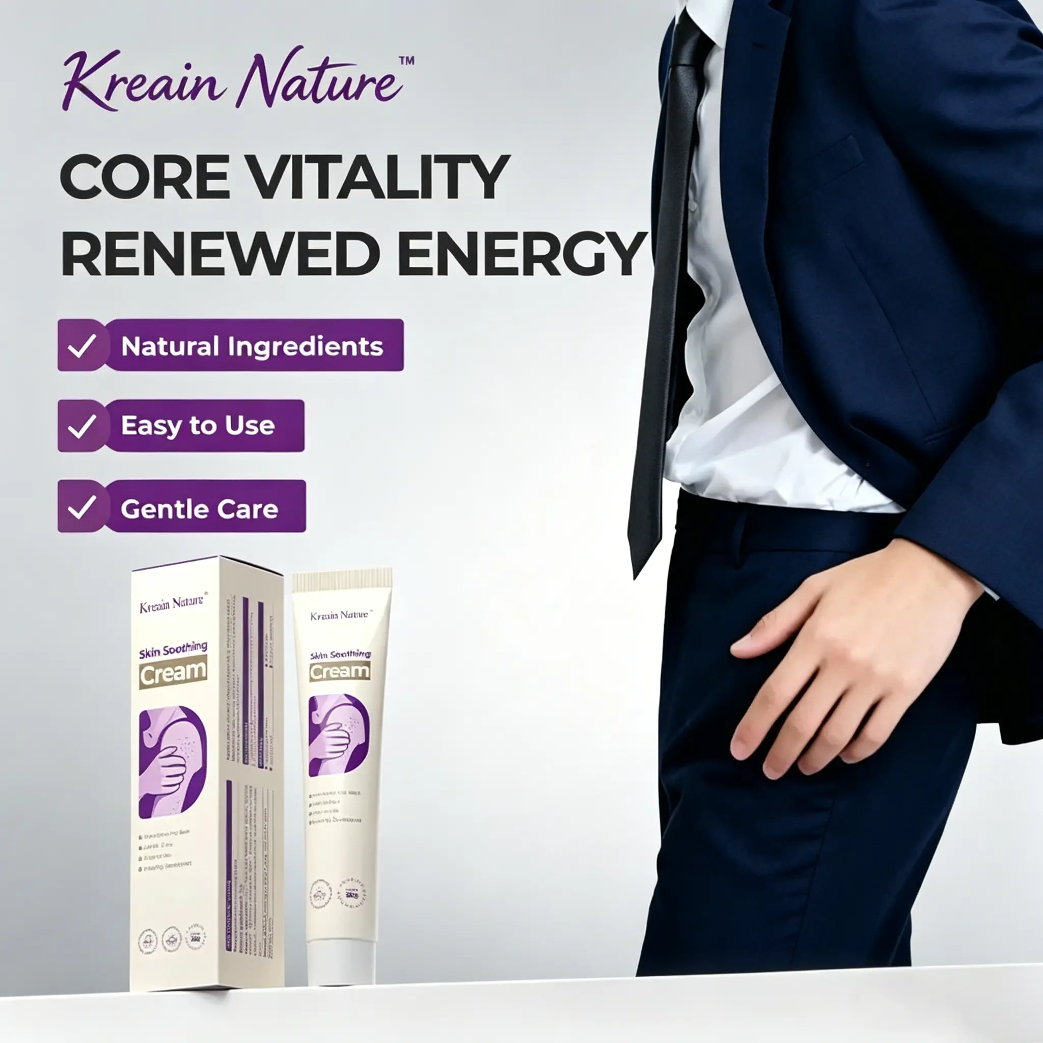 Kreain Nature Skin Soothing Moisturizer Gel, Infused with Indian Safflower Root Extract & Tea Tree Mint Leaf Extract, Gentle Daily Skin Relief Care, Multi-Size Option #TIKTOKSHOPBLACKFRIDAY, Moisturizers
