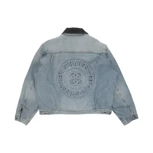 Stussy Unisex x Levi's Embossed Praglad Trucker Jacket Stussy Rugged-Blue, from StockX