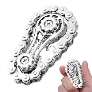 Bicycle Chain Fidget Spinner Toy, Handheld Stress Relief Toy for Kids & Adults, Fun Fidget Sensory Toy for Gifts, Stress Relief Model, Stress Relief Fidgeting