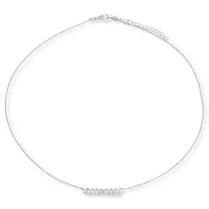 Radiance by Absolute™ 2ctw Asscher Cut Bar Drop Necklace