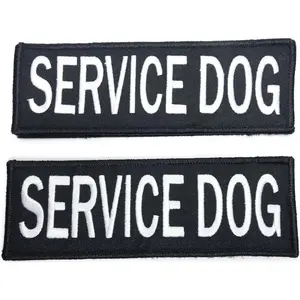 Leash Boss Service Dog Patches for Harness | Velcro Patches for Dog Harness or Vest | Do Not Pet Patch, Dog in Training, Service Dog, Emotional Support | Removable Hook and Loop Embroidered Patches Leashboss