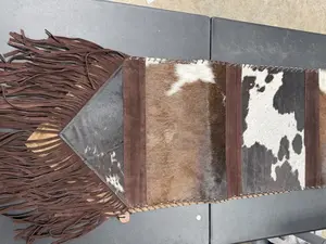 Genuine cowhide 6ft table runner