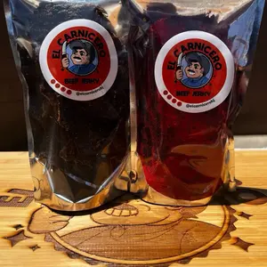 El Carnicero Beef Jerky SAMPLE PACK Fuego & Spicy Jerky 6oz Each Dried Meat Snack Variety Pack