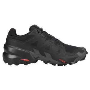 Salomon Mens Speedcross 6 Trail Running Sneakers Shoes - Black Salomon Mens Speedcross 6 Trail Running Sneakers Shoes - Black