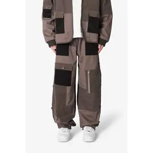 mnml Dual Patchwork Cargo Pants - Olive mnml Dual Patchwork Cargo Pants - Olive