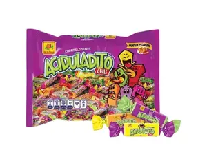 De La Rosa Soft Aciduladito Variety Tamarindo Sweet Chewy Mexican Candy (100 Count), Dulces Mexicanos Snack Bonbon Sour Flavor