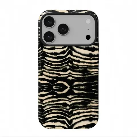 Cute Playful Zebra Polycarbonate Casing - Double-Layer Shockproof Heavy Duty Protection Cell Phone Case with Protector Functionality for iPhone 12-18 Pro Max, Samsung 22-25 Ultra Plus Smartphones, iPhone 15