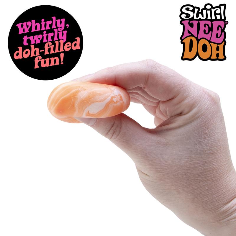 NeeDoh Teenie 10-Pack – 5 Styles of Squishies: Nice Ice Baby, Original, Swirl, Ripples, Glow, Colorful Sensory Fidget Toys for Ages 3+