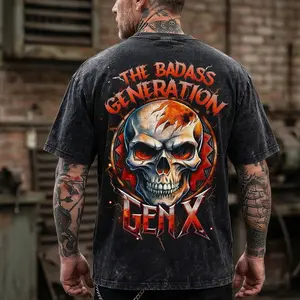 The Bad Ass Generation Gen X Acid Wash Shirt