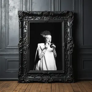 Bride of Frankenstein Art, Halloween Wall Art, Black and White Art, Vintage Wall Art, Funny Wall Art,  PRINTABLE Art